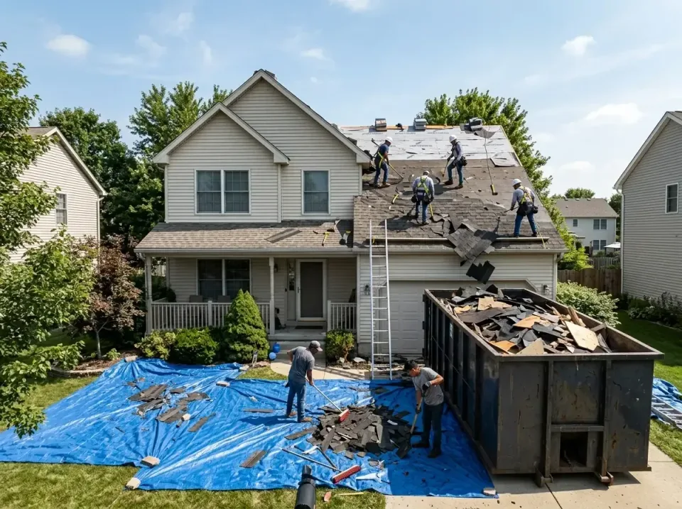 roof-replacement-debris-remova-004 — frequently asked questions, Cheapest Dumpster Rentals in Brighton, IL
